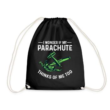 Parachute - Drawstring Bag - black - Front