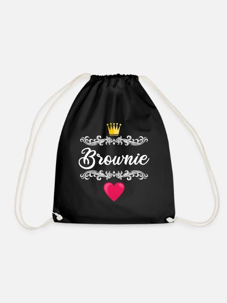 Brownie Blondie Haarfarbe Haare Geschenkidee - Turnbeutel - Schwarz