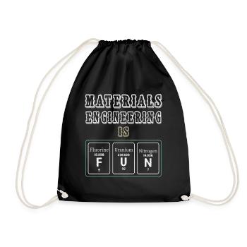 L’ingénierie des matériaux est amusante - Sac de sport léger - noir - Devant