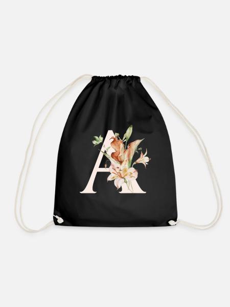 A - Drawstring Bag - black