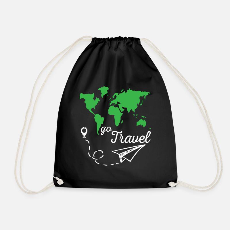 Go Travel - Turnbeutel - Schwarz