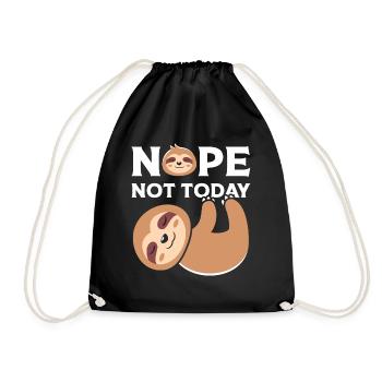Nope Note Today - Drawstring Bag - black - Front