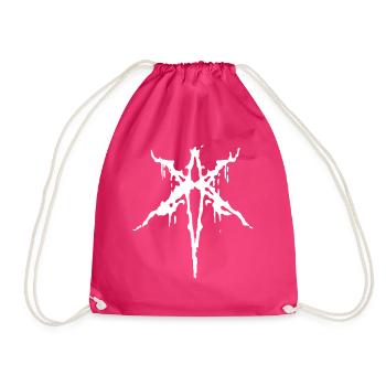 Abstraction of a Star - Drawstring Bag - fuchsia - Front