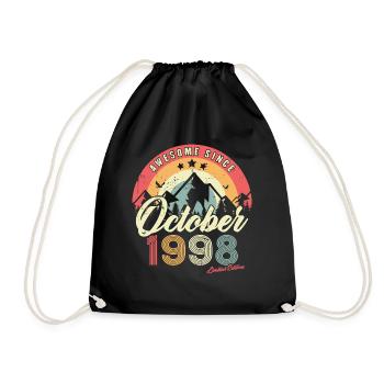 Cadeau D'anniversaire En Octobre 1998 Vintage - Sac de sport léger - noir - Devant