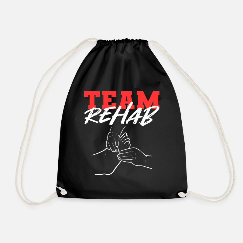 Teamreha Staatlich geprüfte Krankenschwester Gift - Turnbeutel - Schwarz