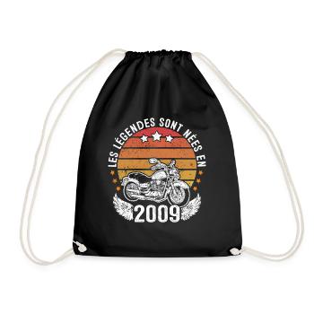 Les Légendes Sont Nées En 2009 - Sac de sport léger - noir - Devant