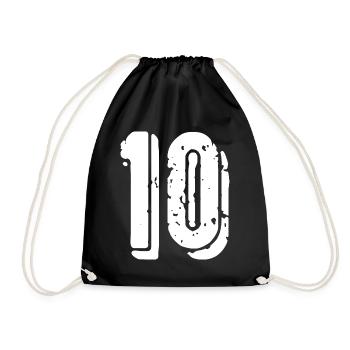 Maillot à 10 chiffres - Sac de sport léger - noir - Devant
