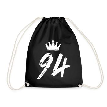94 Couronne numérique - Sac de sport léger - noir - Devant