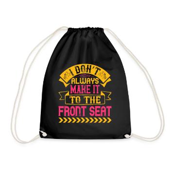 Je n’arrive pas toujours au front - Sac de sport léger - noir - Devant