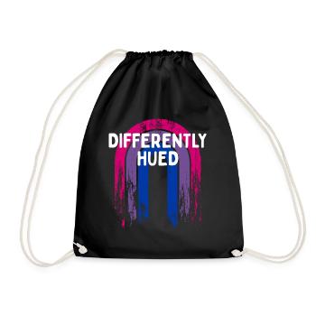 Differently Hued Bisexual LGBTQ Bi Pride - Turnbeutel - Schwarz - Vorne