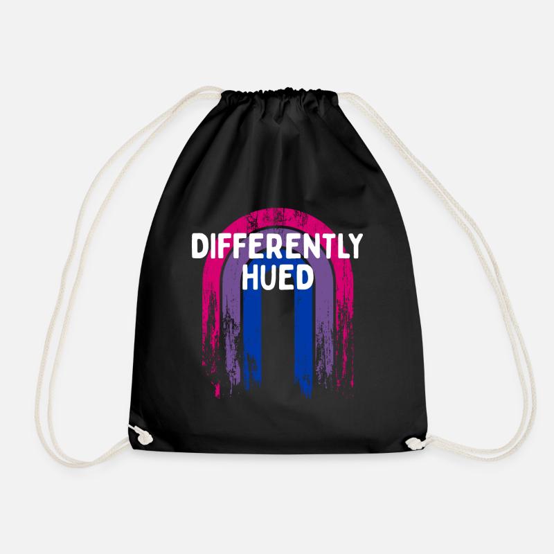 Differently Hued Bisexual LGBTQ Bi Pride - Turnbeutel - Schwarz