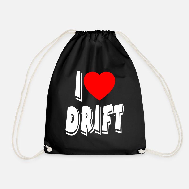 Car - Drawstring Bag - black