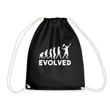 tennis evolution - Turnbeutel - Schwarz - Vorne
