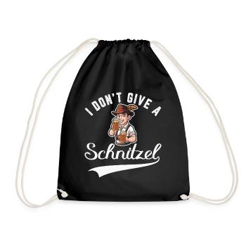 I don`t give a Schnitzel - Turnbeutel - Schwarz - Vorne