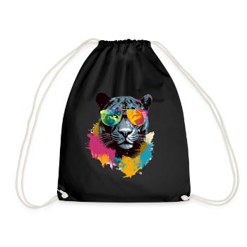 Nilai der Panther - Turnbeutel - Schwarz - Vorne