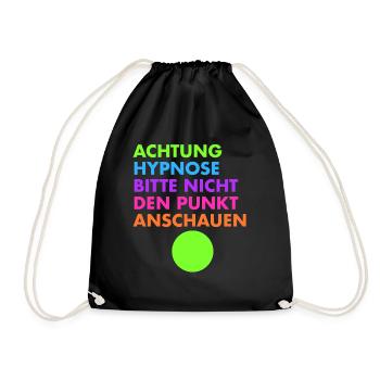 Hypnose Flirt Humor - Turnbeutel - Schwarz - Vorne