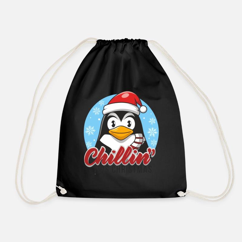 Pinguins frostige Kälte - Turnbeutel - Schwarz