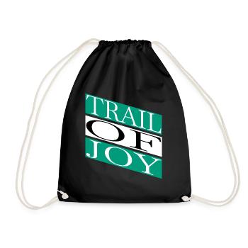 Blissful Journey Blissful Living Blissful Joy - Drawstring Bag - black - Front