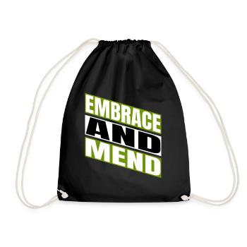 Fournir du soutien idée cadeau pratiques de guérison geek - Sac de sport léger - noir - Devant