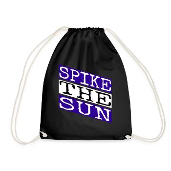 sunny days birthday present beach volleyball gear - Turnbeutel - Schwarz - Vorne