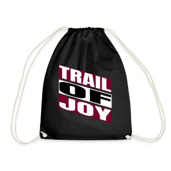Biking Fitness Gift Inner Bliss Trail Riding - Drawstring Bag - black - Front