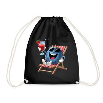 Blueberry - Turnbeutel - Schwarz - Vorne