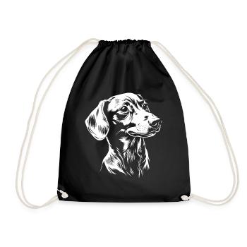 Teckel - Dog Fan - Teckel - Sac de sport léger - noir - Devant