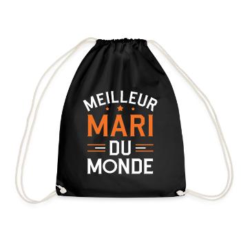 Meilleur mari du monde - Sac de sport léger - noir - Devant