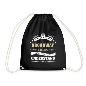 Broadway Thing It s A Thing - Drawstring Bag - black - Front