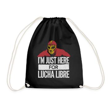 Mexican Wrestling Look - Drawstring Bag - black - Front