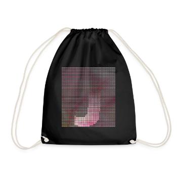 Letter J, name, the letter J - Drawstring Bag - black - Front