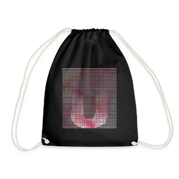 Lettre U, nom, la lettre U - Sac de sport léger - noir - Devant