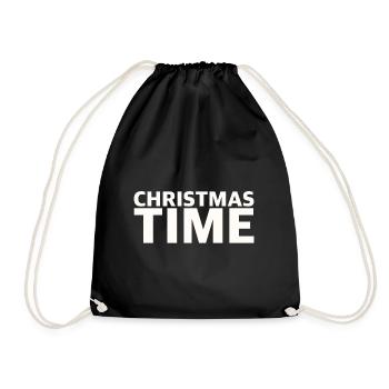 Christmas Time | Christmas time, Christmas - Drawstring Bag - black - Front