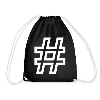 hashtag - Sac de sport léger - noir - Devant