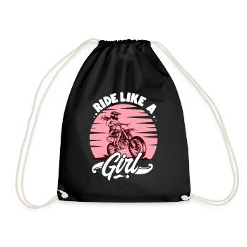 Ride Like A Girl Motocross - Sac de sport léger - noir - Devant