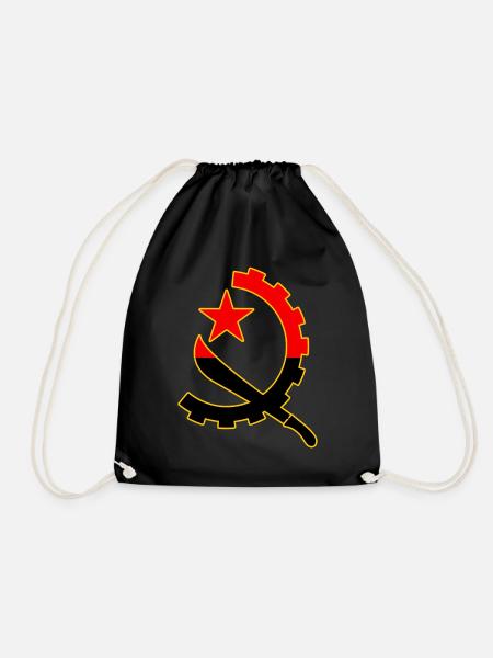 Angola - Drawstring Bag - black