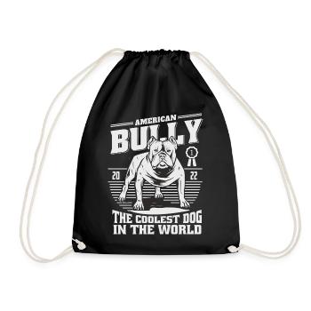 American Bulldog - Drawstring Bag - black - Front