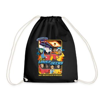 Star Trek Lower Decks Crew Citation Drôle - Sac de sport léger - noir - Devant