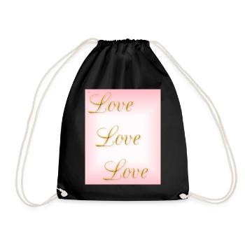Amour - amour de soi - amour véritable - Sac de sport léger - noir - Devant
