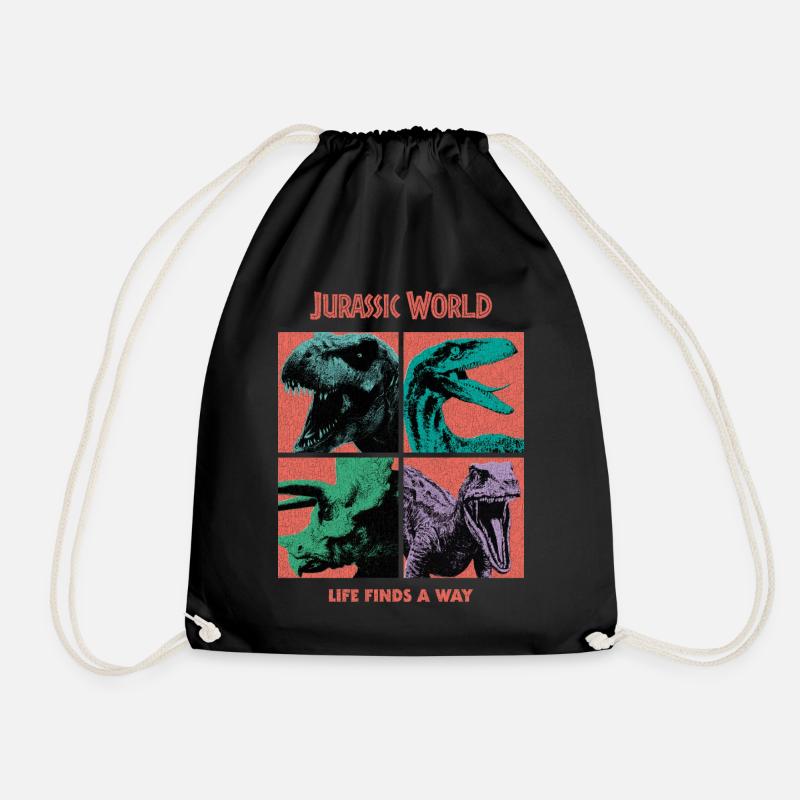 Jurassic World Life Finds A Way - Turnbeutel - Schwarz
