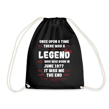 Il était une fois une légende. Juin 1977 Anniversaire - Sac de sport léger - noir - Devant