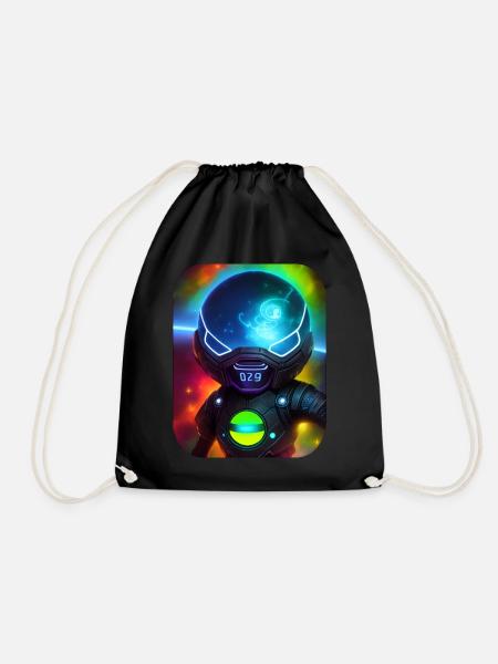 Weltraum Astronaut - Turnbeutel - Schwarz
