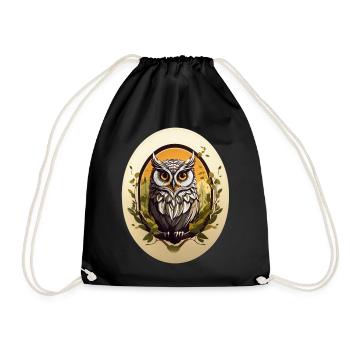 Hibou - Sac de sport léger - noir - Devant