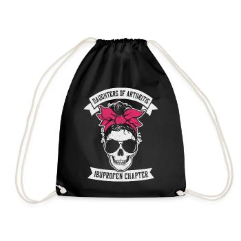 Daugthers of Arthritis Ibuprofen Chapter Biker - Turnbeutel - Schwarz - Vorne