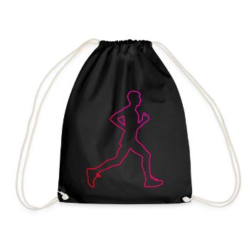 Course, Femmes, Jogging, Hommes, Course à pied, Course à pied - Sac de sport léger - noir - Devant