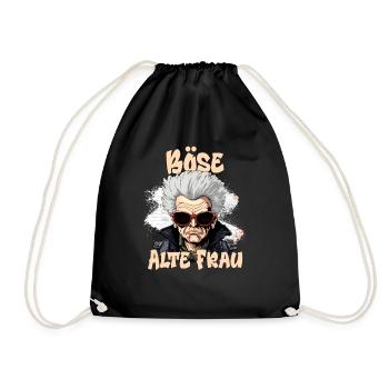 Böse alte Frau - Turnbeutel - Schwarz - Vorne