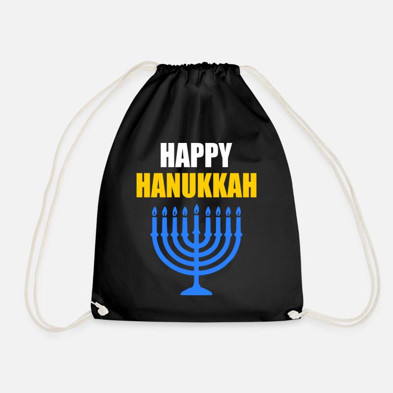 HAPPY HANUKKAH - Sac de sport léger - noir