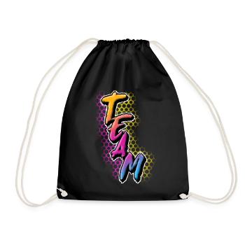 Team - Drawstring Bag - black - Front