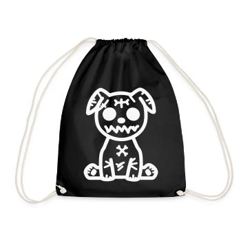hund_zombie- - Sac de sport léger - noir - Devant