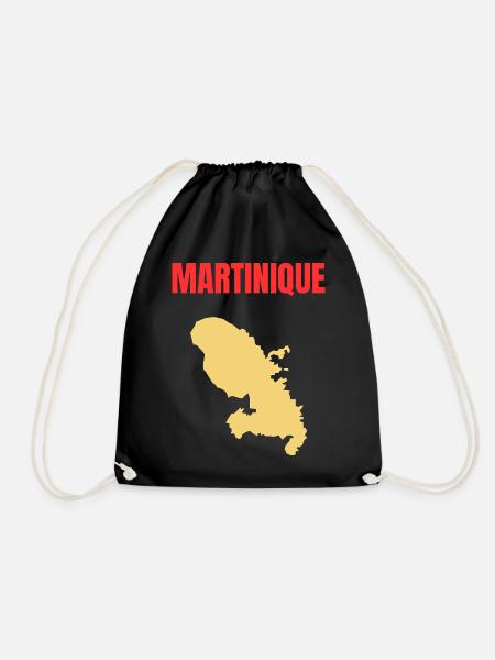 Martinique – West Indies T-shirt - Drawstring Bag - black